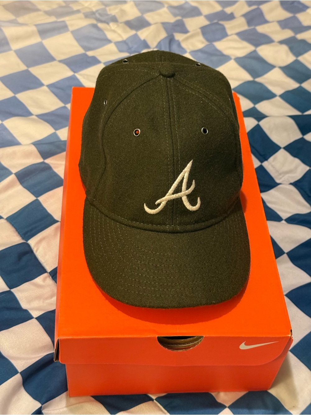 Men’s Atlanta braves retro crown fitted hat